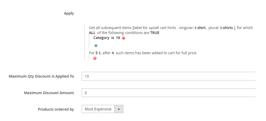 All after M added - Fixed Price rule example.