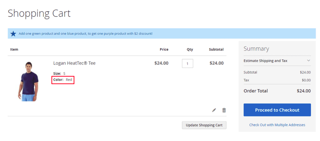 Extended BOGO - fixed discount -  shopping cart example.